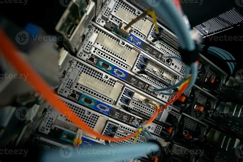 Server in data center room 35307821 Stock Photo at Vecteezy