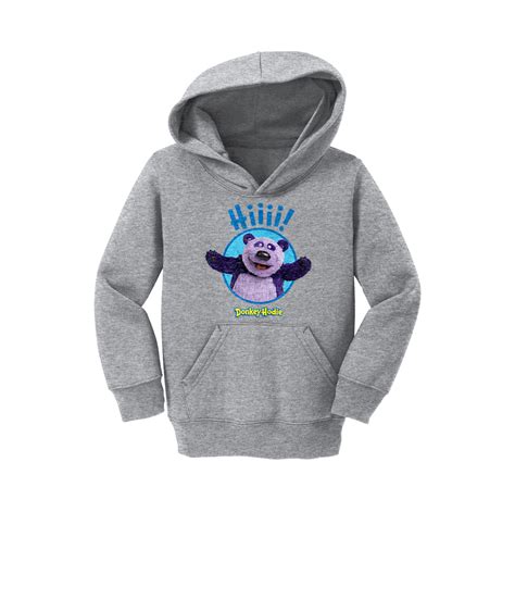 Donkey Hodie - Hiiii! Purple Panda and Friends Toddler Hoodie