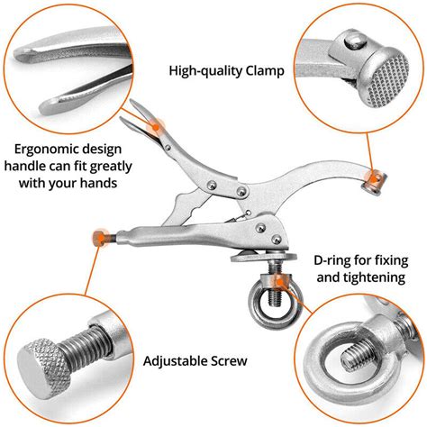 9 Inch Drill Press Vice Clamp Woodworking Holding With Lock And Release