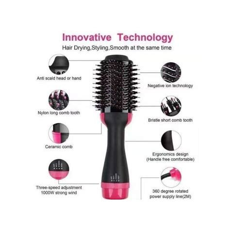 Brosse Soufflante et Lissante 3en1 Séchoir Brosse et Lisseur 1200W