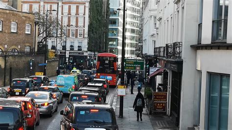 Traffic In A Busy Street In LondonFree Stock Video