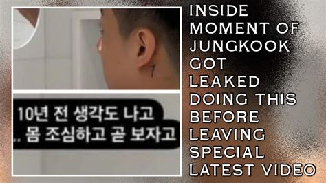 OMG Inside Moment Of Jungkook Got Leaked Doing This Before Leaving