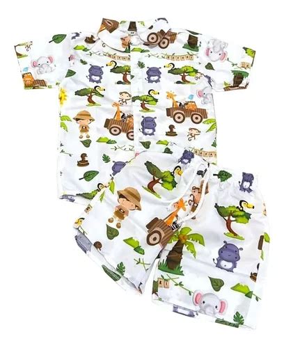 Roupa Mauricinho Conjunto Tem Tico Floral Infantil Menino