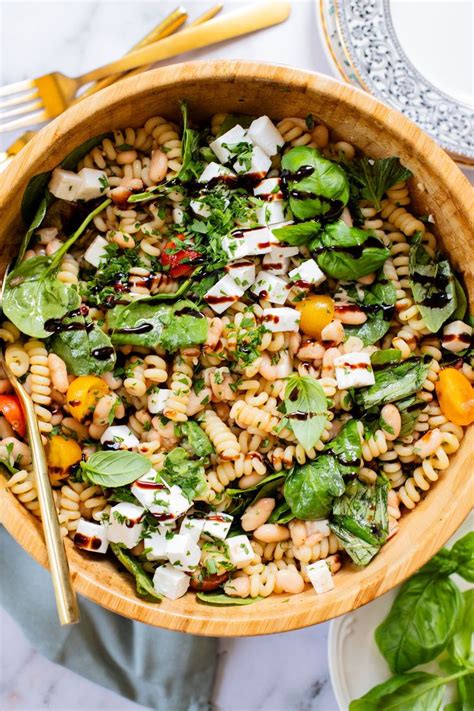 White Bean Balsamic Pasta Salad Recipe In 2024 Balsamic Pasta Salads Summer Bean Recipe