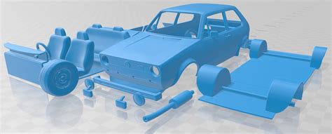 3d File Volkswagen Golf A1 Gti 1975 Printable Car 🚗 ・3d Printing