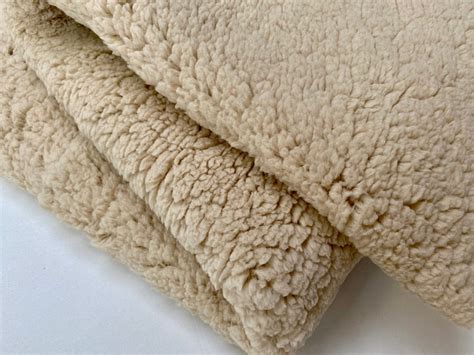 Sherpa Fleece Fabric Super Soft Stretch Material Home Decor Upholstery