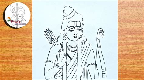 Lord Rama Drawing Easy For Beginners Step By Step How To Draw Shree