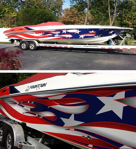 Very Nice Boat Wrap By Kaos Design Material Used Avery 1005 EZRS