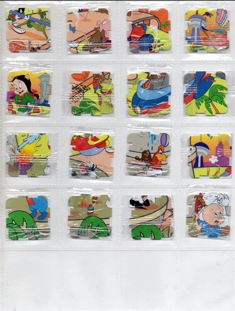 Walkers Looney Tunes Qubix Tazos Sealed Complete Set Of Tazos