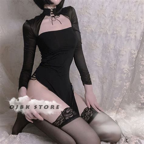 Vestido De Halloween Cosplay Lingerie Feminina Sensual Vintage De