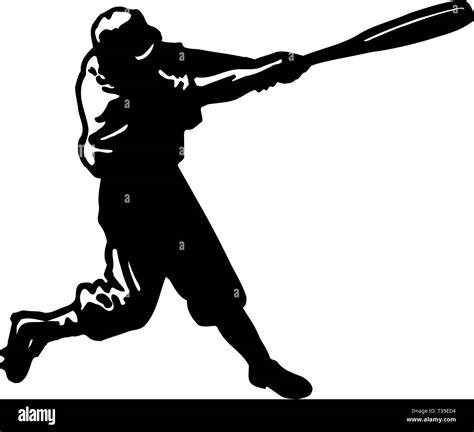 Baseball Batter Vector Illustration Stock Vector Image And Art Alamy