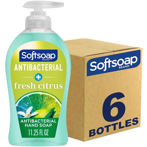 Softsoap Antibacterial Soap Pump Fresh Citrus Scent 11 3 Fl Oz 332 7 Ml Pump Bottle