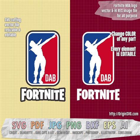 Fortnite NBA Logo SVG Cut Files Printable Personal Use Origin SVG Art