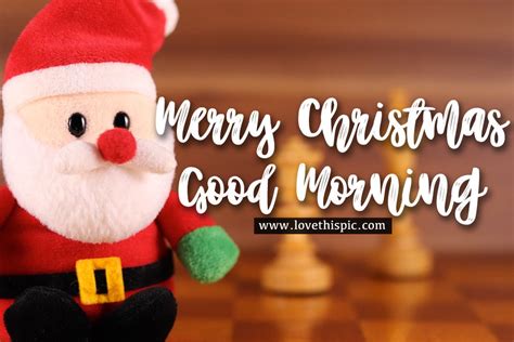 Santa Doll Merry Christmas Good Morning Image Pictures Photos And