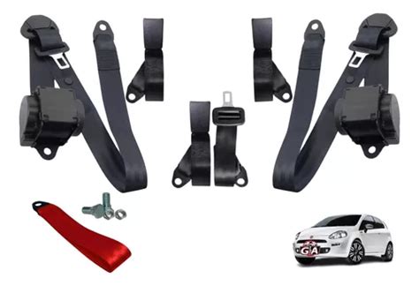 Kit Cinto De Segurança Fiat Punto Traseiro Retrátil Completo