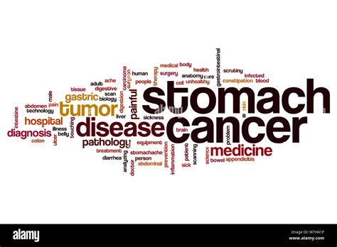 Stomach Cancer Word Cloud Concept Stock Photo Alamy