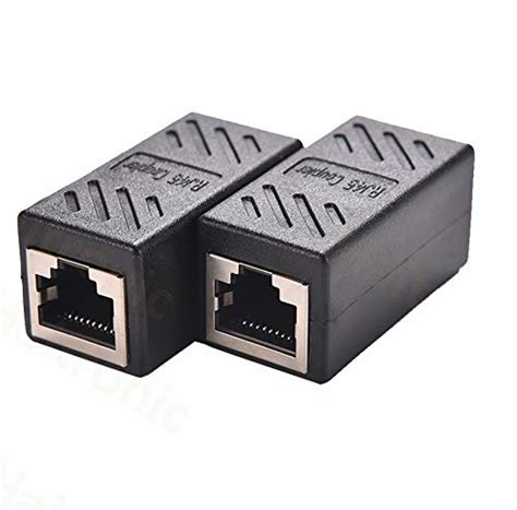 Haitronic 2 Pack Rj45 Coupler Ethernet Cable Coupler Lan Connector