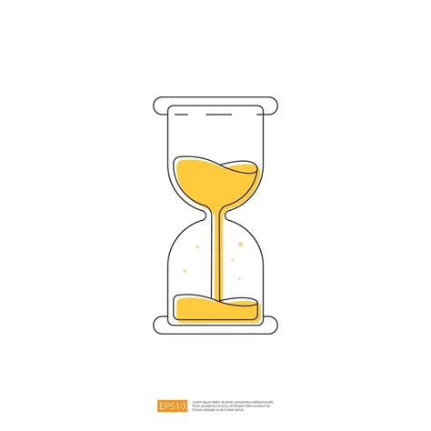 Hourglass Or Sand Glass Watch For Deadline Countdown Concept 3344351 Vector Art At Vecteezy