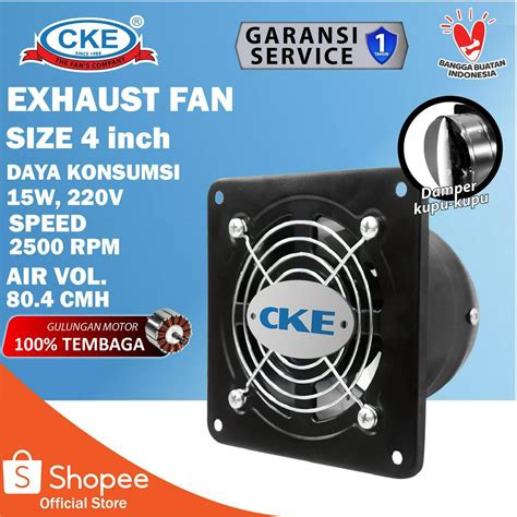 Jual Exhaust Fan Dinding Inch Booster Fan Wall Duct Fan Kipas Booster