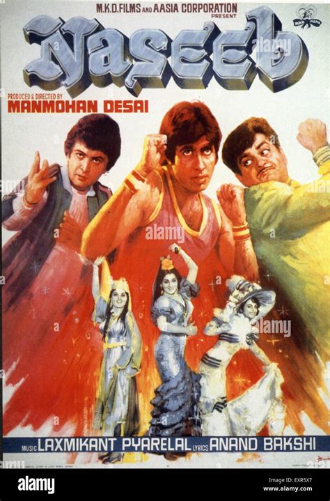 1980s India Naseeb Film Poster Stock Photo - Alamy