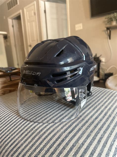 Large Bauer Re Akt 95 Hockey Helmet With Visor Sidelineswap