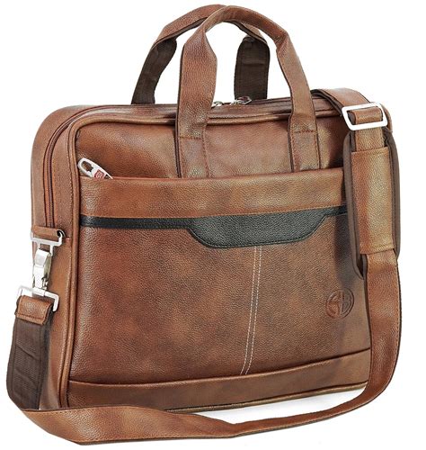 Storite Pu Leather Laptop Bag Up To Inch Messenger Bag Padded Laptop