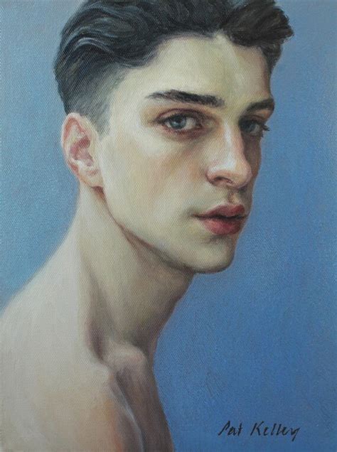 Male Portrait Original Oil Painting By Pat Kelley Male Nude Etsy