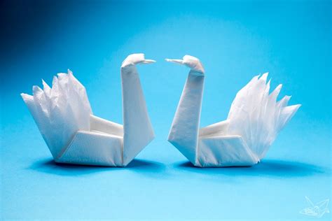 Easy Origami Napkin Swan Tutorial - Paper Kawaii