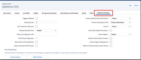 Salesforce Cpq Additional Settings White Glove Consulting Group Llc