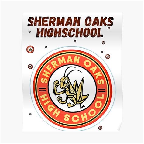 Sherman Oaks High School Poster For Sale By Lamiaehr Redbubble