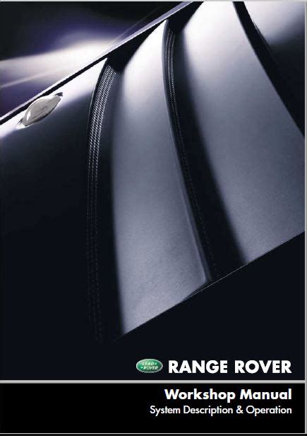 Range Rover L Service Repair Manual Manualsbooks