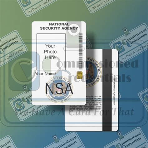 Custom Nsa Id Commissioned Credentials