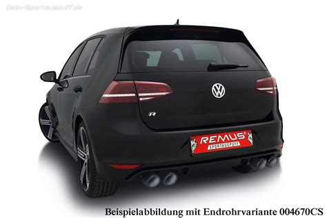 Remus Edelstahl Duplex Sportauspuff Komplettanlage Ab Kat Vw Golf 7 R 4motion Inkl Endrohrsatz