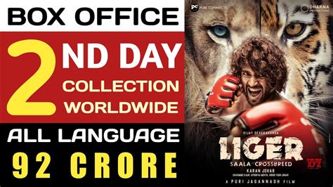 Liger 2nd Day Collection Liger Box Office Collection Liger Second Day