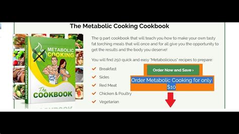 The Metabolic Cook Book Bonus Cookbook Metabolism Cooking