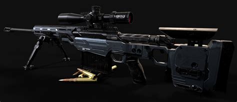 ArtStation - CDX-50 Tremor Sniper Rifle | Game Assets