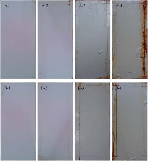 Salt Spray Testing Results For Q235 Samples Coated With A Pure Epoxy