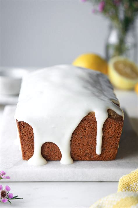 Lemon Poppy Seed Loaf With Cream Cheese Glaze Wife Mama Foodie