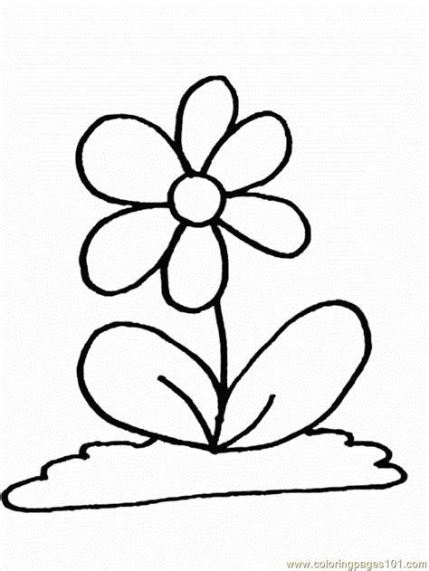 Flowers Cartoon Pictures Coloring Home