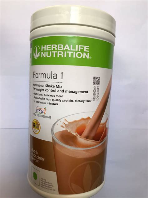 Herbalife Formula 1 Nutritional Shake Mix Dutch Chocolate Net Wt 27