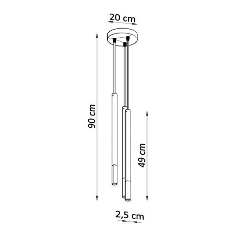 Candeeiro Suspenso Mozaica 3P Metal SOLLUX EfectoLED