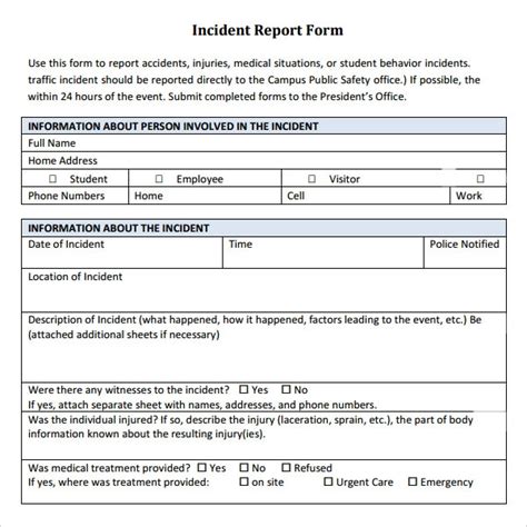 Blank Police Report Template (1) - PROFESSIONAL TEMPLATES ...