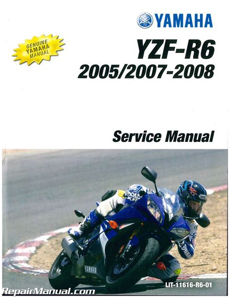 2003 2005 Yamaha Yzf R6 And 2006 2009 Yzf R6s Service Manual