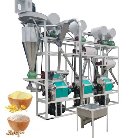 Ton Corn Maize Flour Milling Machine Roller Mill China Maize