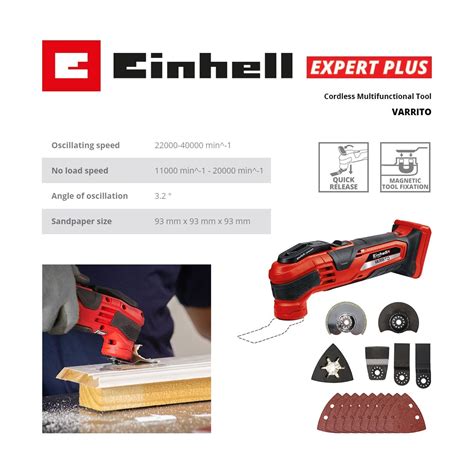 Einhell Varrito V Li Ion Pxc Cordless Multi Tool Body Only