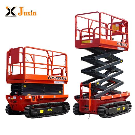 Outdoor Rough Terrain Self Propelled Electric Hydraulic Work Platforms