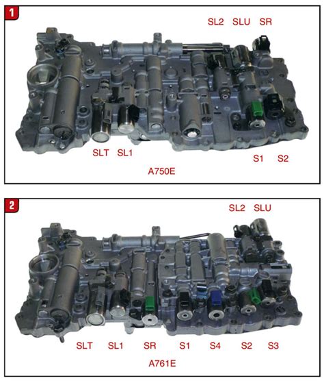 Toyota A750e Electrical Component Variations Transmission Digest