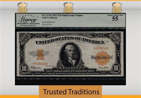 Usa Banknoten Tt Fr A Gold Certificate Small Serial