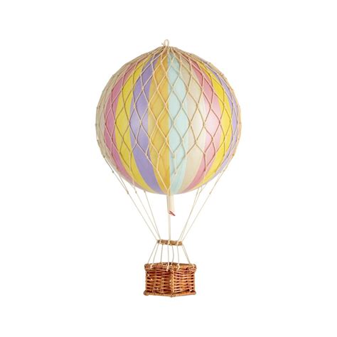 Travels Light Hot Air Balloon Rainbow Pastel Authentic Models Model