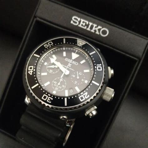 Seiko Prospex Mens Black Watch V175 0ds0 For Sale Online Ebay